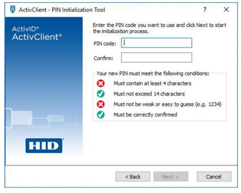 Initializing a Smart Card With the PIN Initialization 